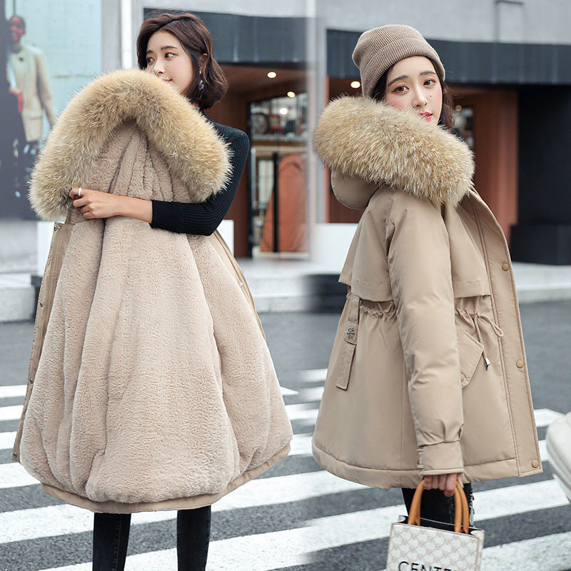 Xenia | Damen Parka mit Fleecekapuze