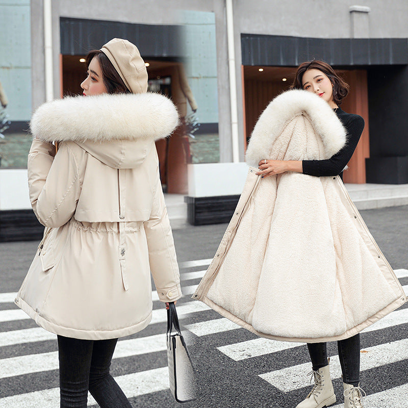 Xenia | Damen Parka mit Fleecekapuze