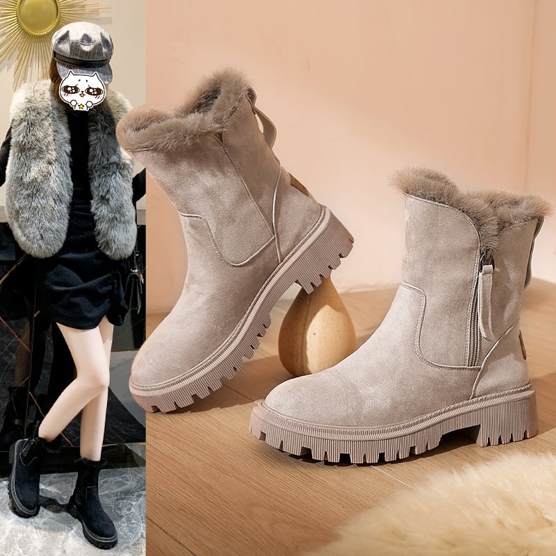 Renata | Damen-Winter-Fleece-Stiefel, stilvoll & rutschfest