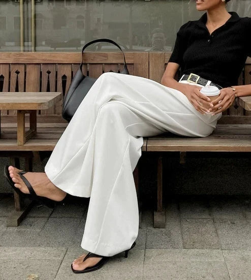 Marisha | Elegante Hose mit hoher Taille und weitem Bein