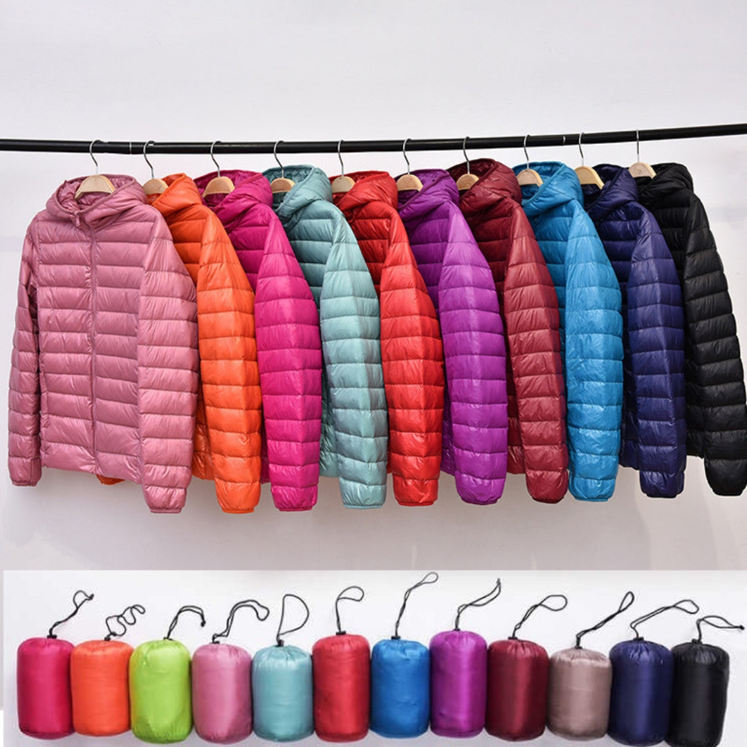 NordicBreeze™ - Wetterfeste Daunenjacke - Damenjacke - Champagne / S
