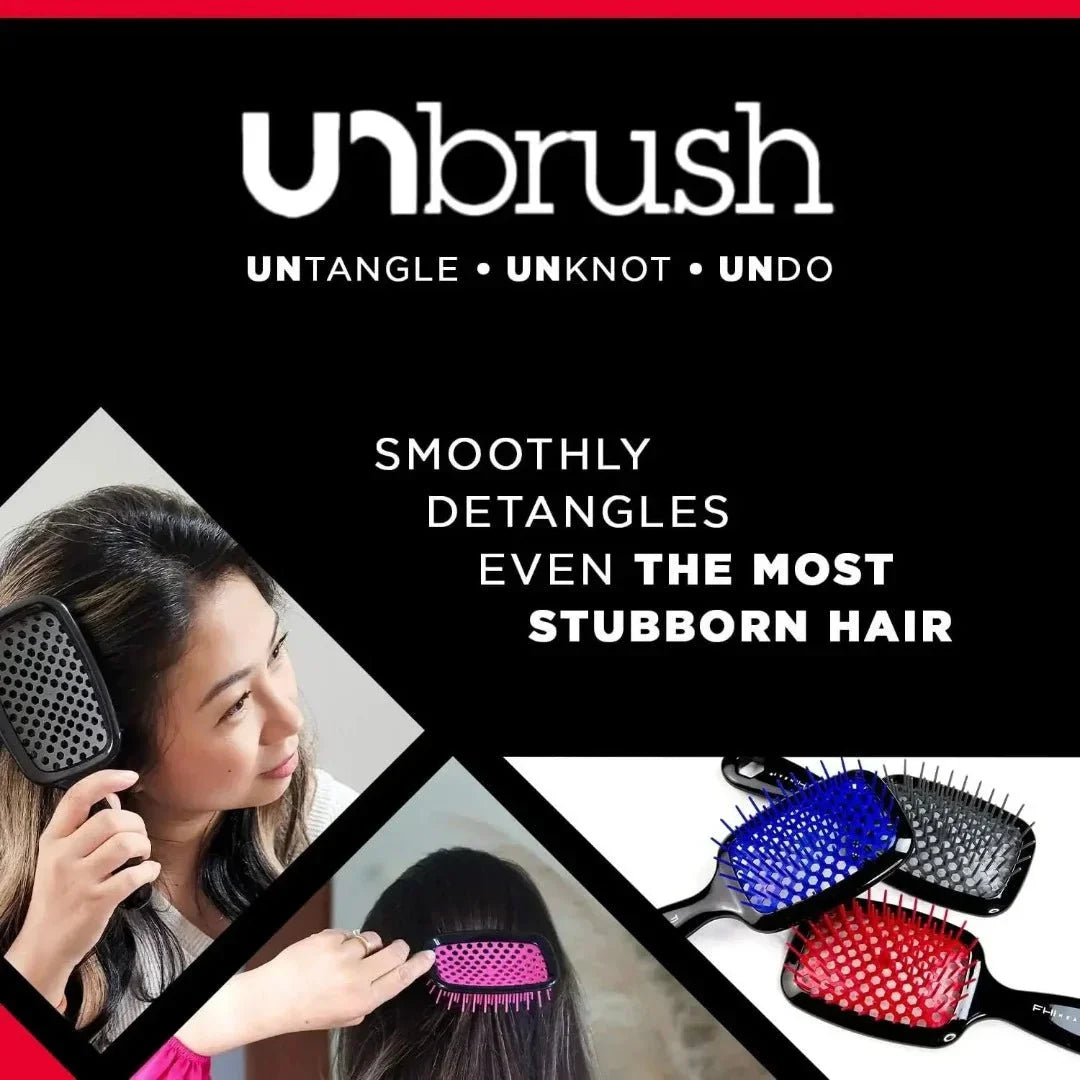 UNbrush | das sanfteste Entwirren! | 50% RABATT HEUTE! - hair brush - Rosa