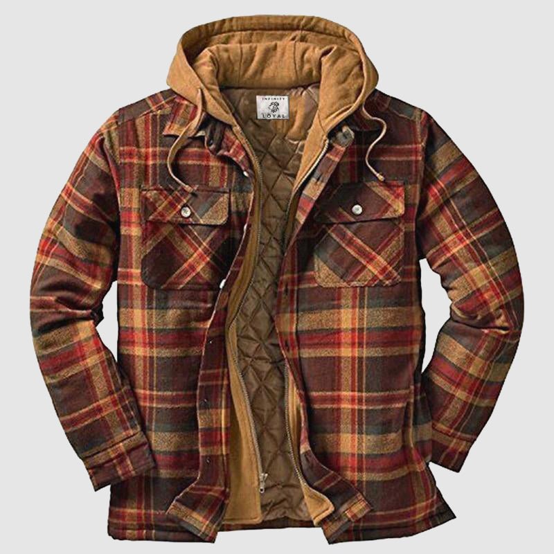 Henrik™ | Gefütterte Holzfällerjacke - Blau / S