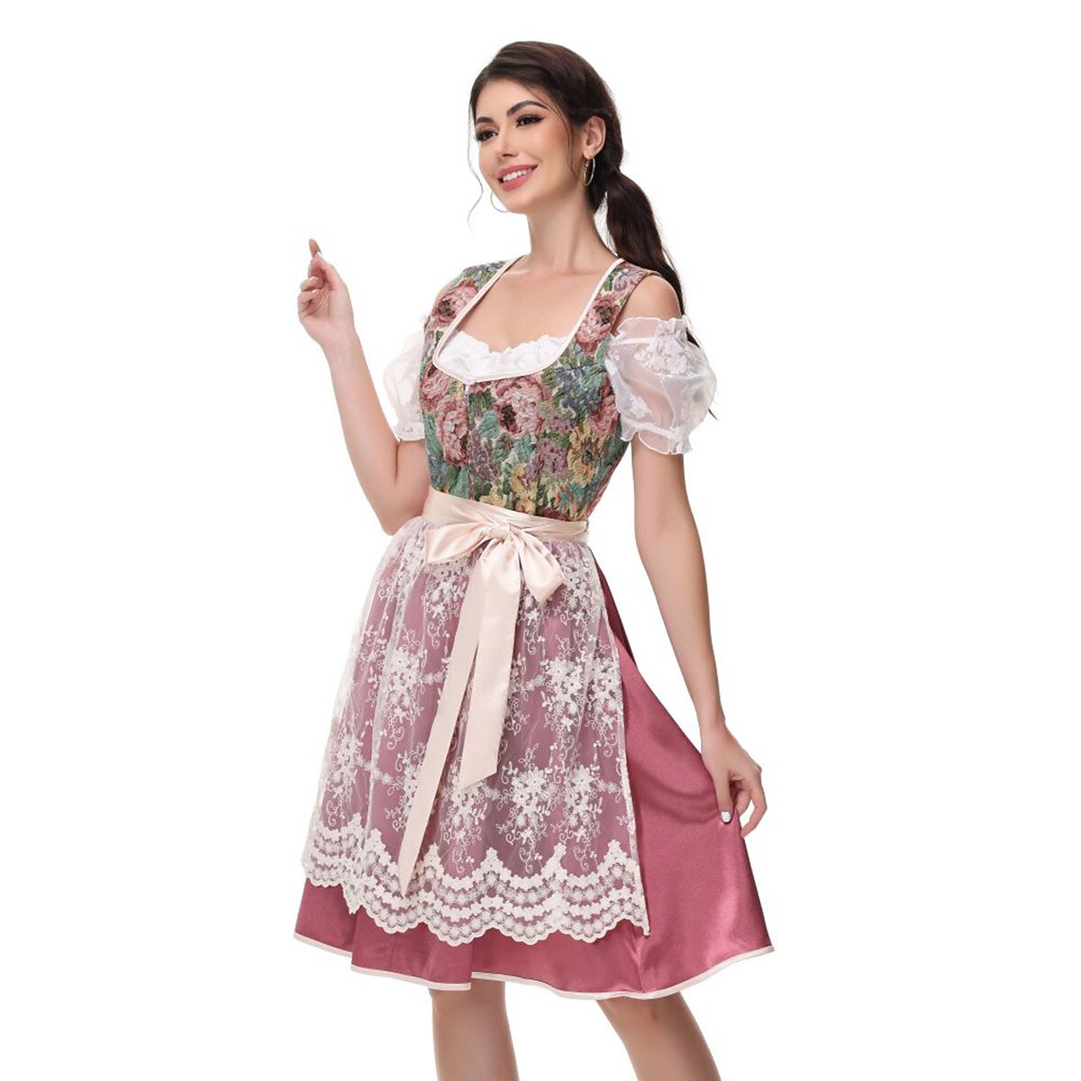Traditionelles deutsches Damen-Dirndl Kostüm fürs Oktoberfest