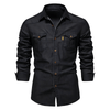 Astra - Denim Hemd - Schwarz / S