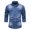 Astra - Denim Hemd - Hellblau / S