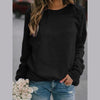 Stella™ - Stilvolles, bequemes Sweatshirt mit Rundhalsausschnitt - Schwarz / S