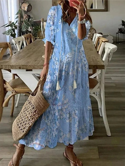 Apria | Fließendes böhmisches Maxikleid
