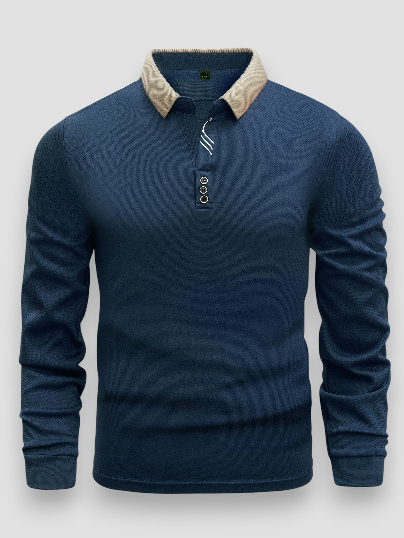 Tony | Luxus-Poloshirt mit langen Ärmeln