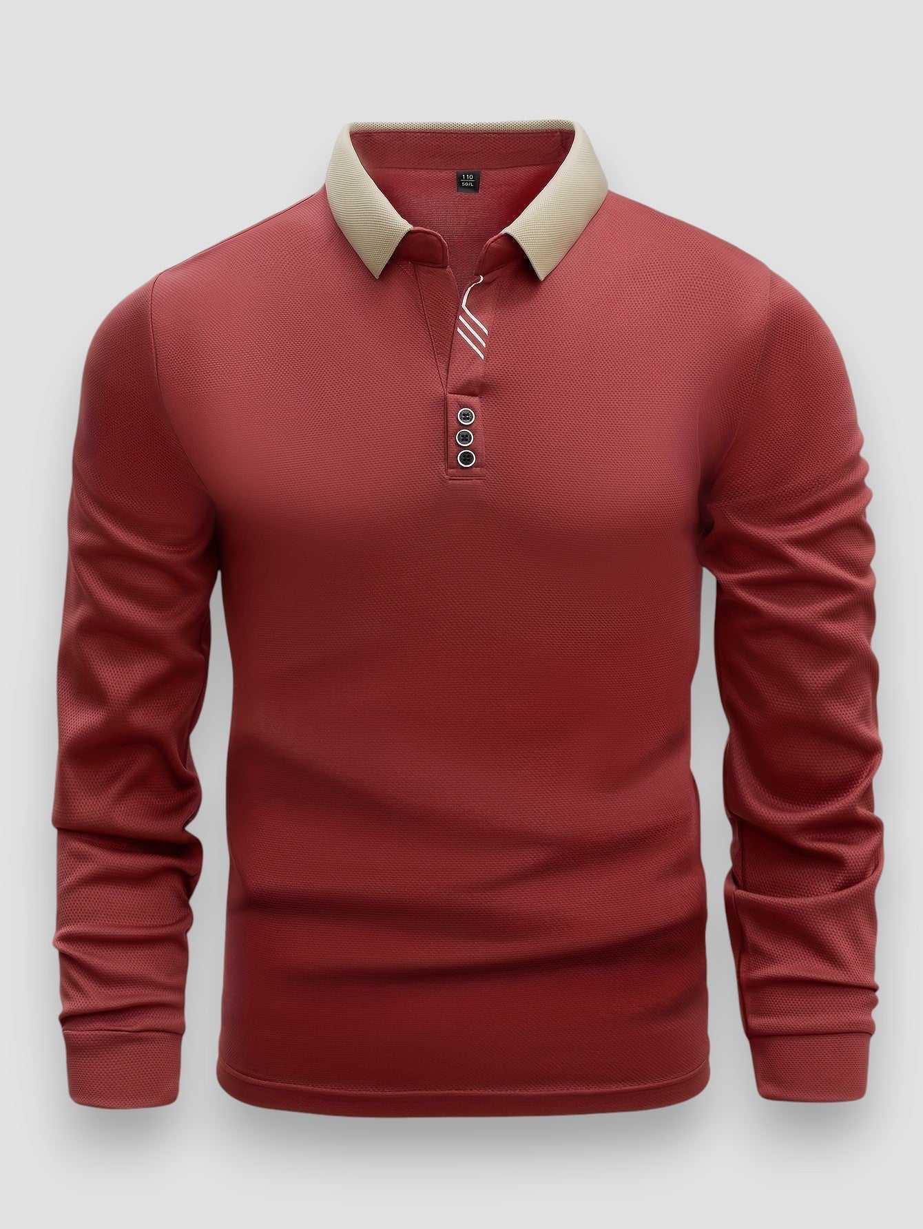 Tony | Luxus-Poloshirt mit langen Ärmeln