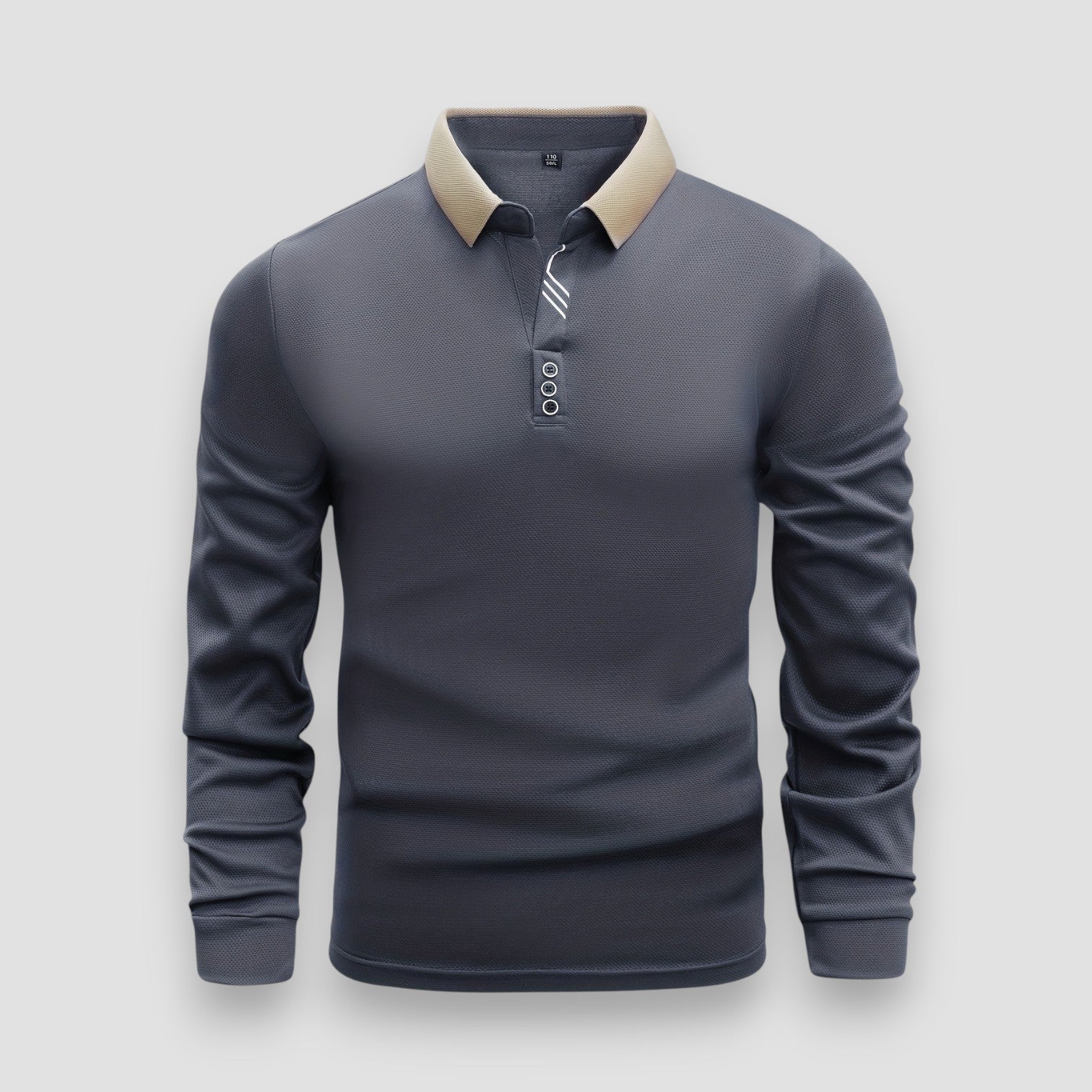 Tony | Luxus-Poloshirt mit langen Ärmeln
