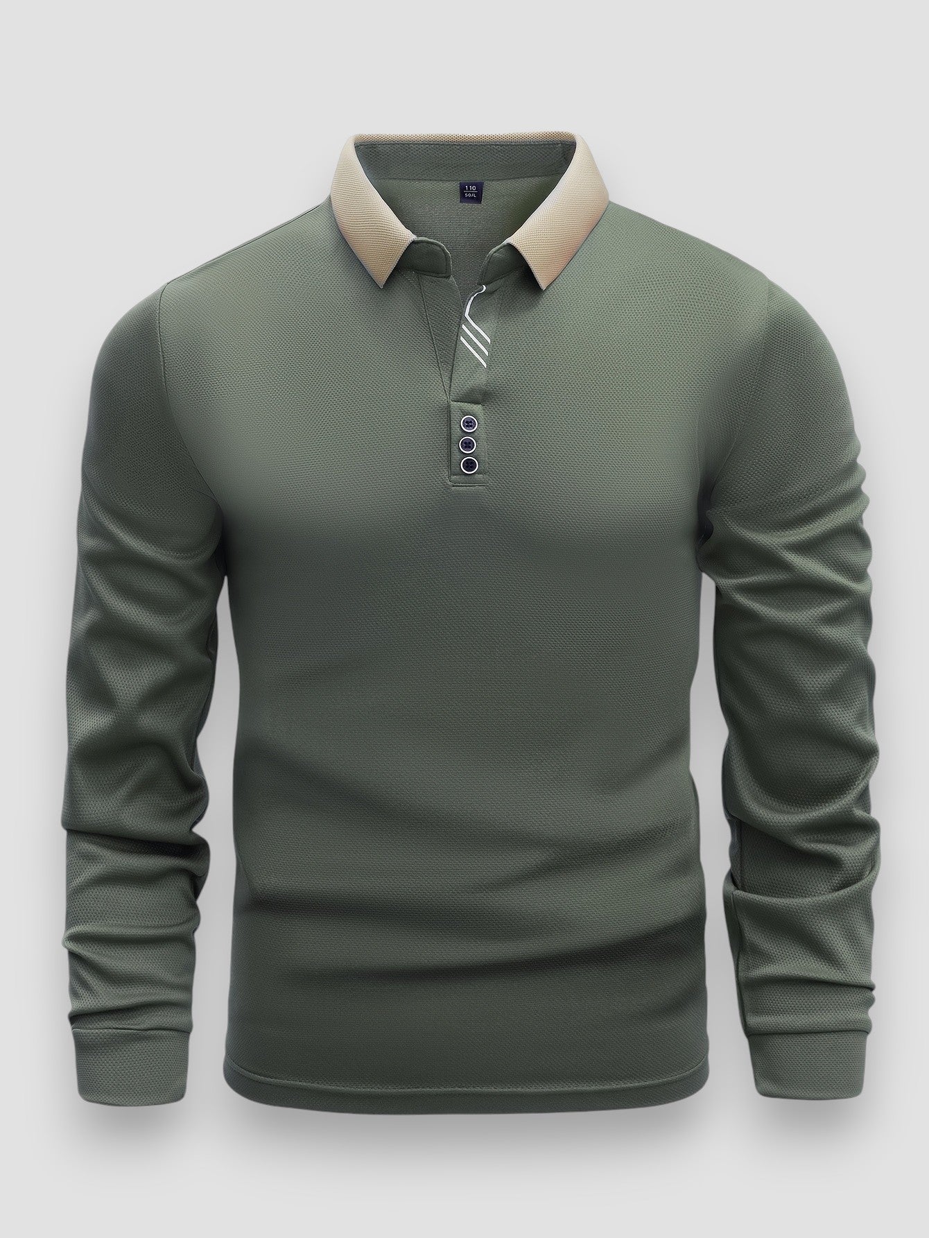 Tony | Luxus-Poloshirt mit langen Ärmeln