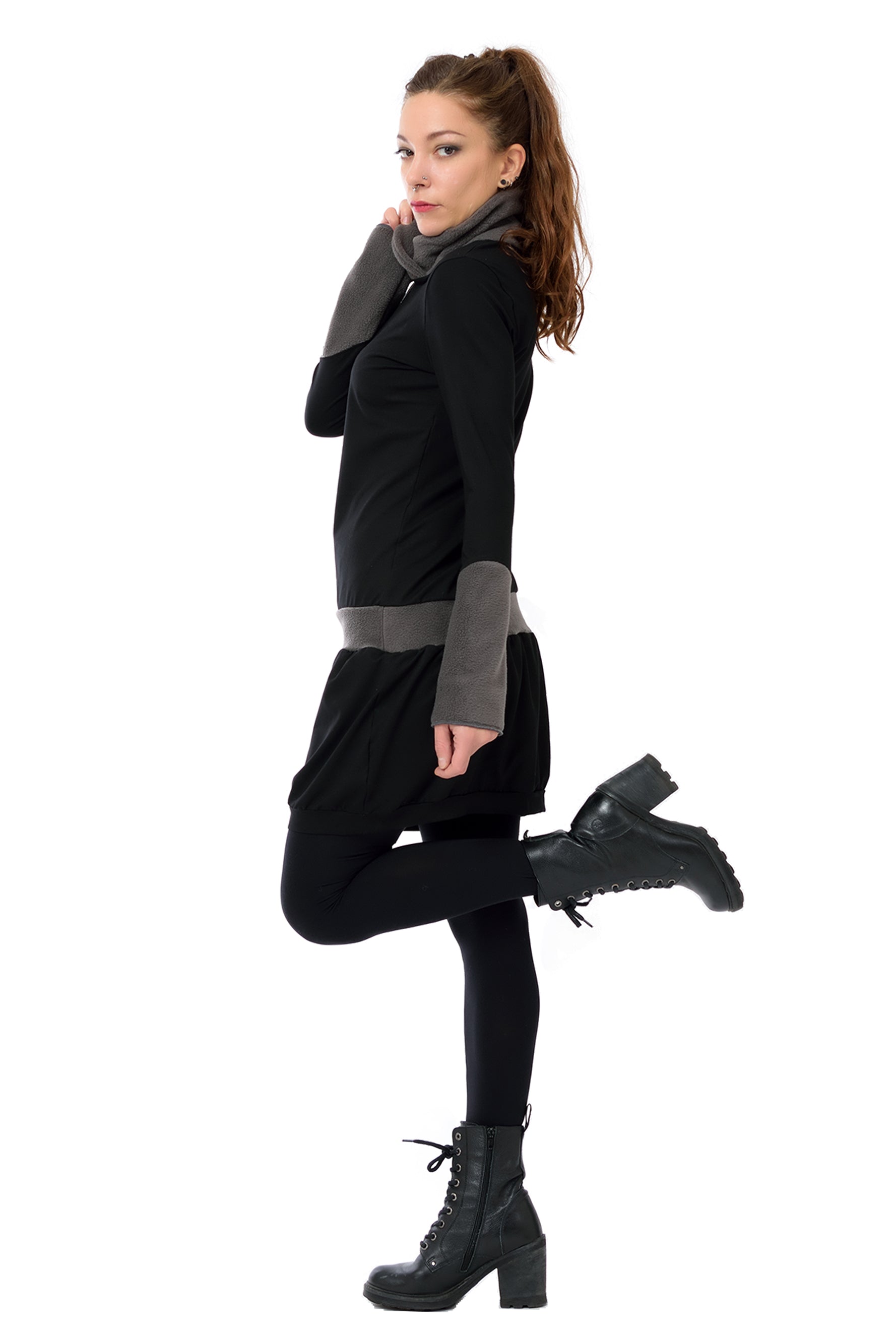 Yolly | Winterkleid mit Fleecekragen