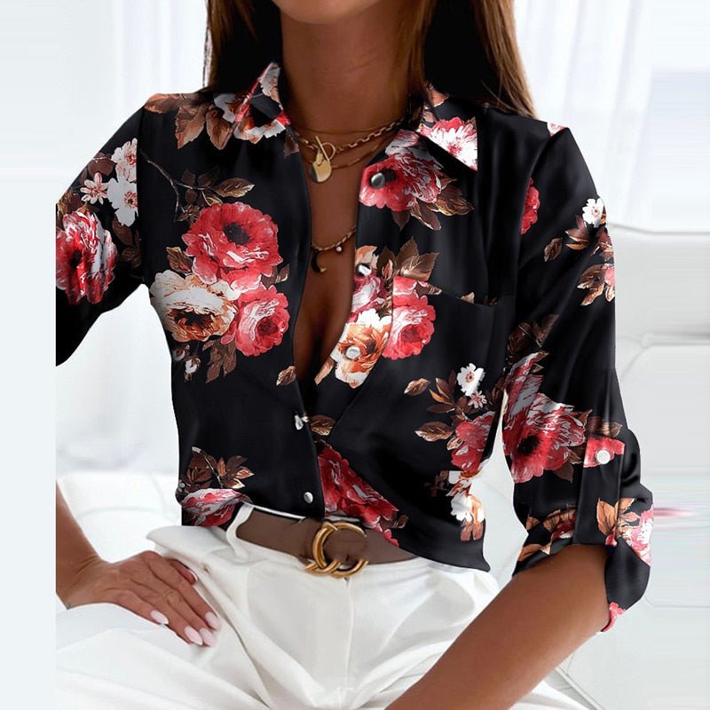 Adeline | Elegante Bluse mit Umlegekragen