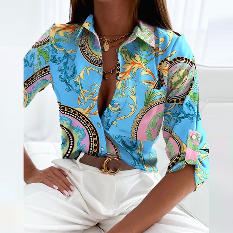 Adeline | Elegante Bluse mit Umlegekragen