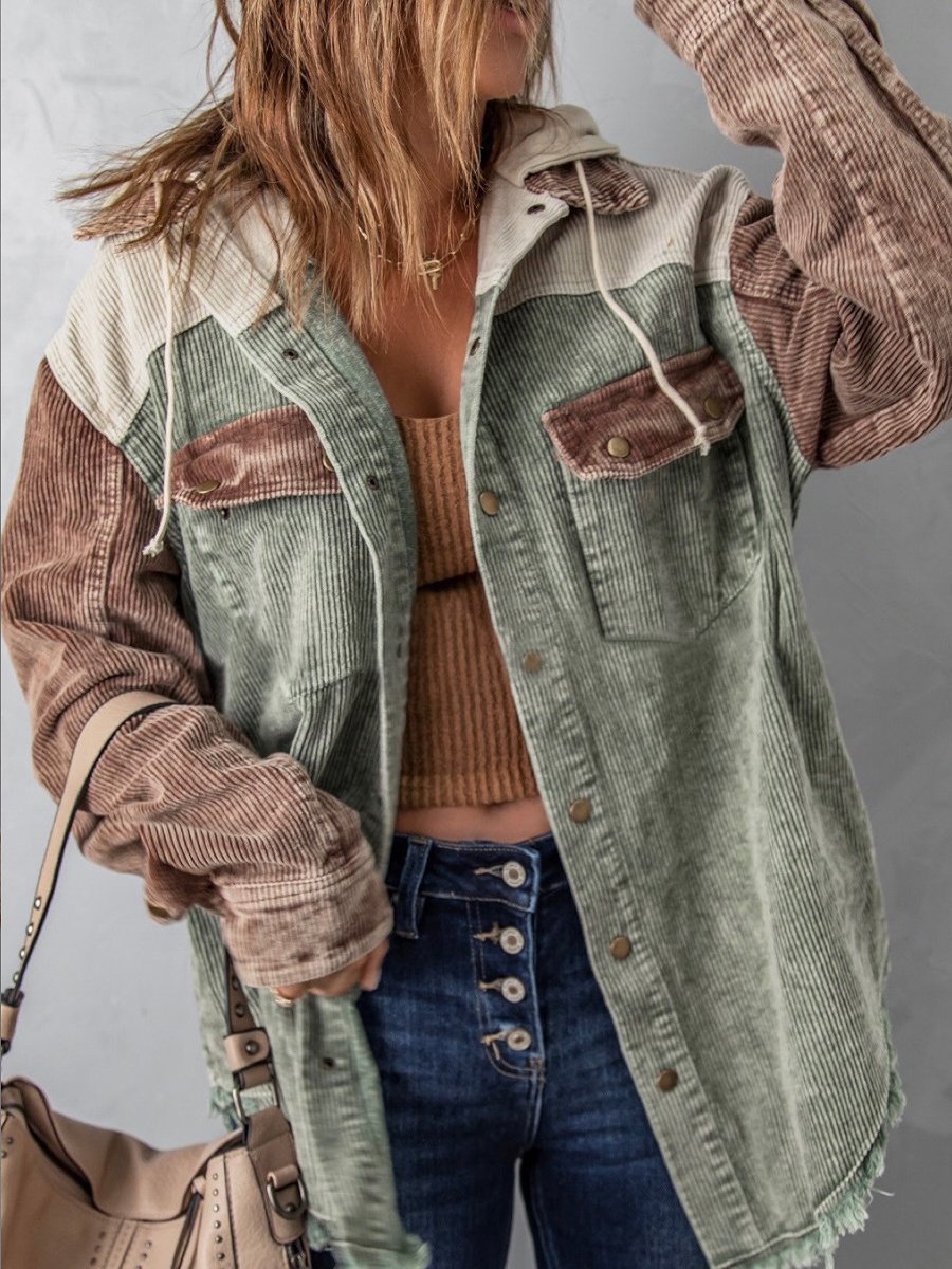 Chana | Damenmantel mit Kapuze und Doppeltaschen