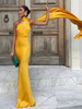 Milani | Zeitloses Maxikleid mit fließendem Umhang
