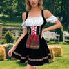 Damen Oktoberfest Kostüm Dirndl mit Schürze