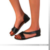 Ronda | Nietenbesetzte Sohle Flache Sandalen