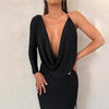 Emerald | Stilvolles Abendkleid mit offener Schulter und Rücken